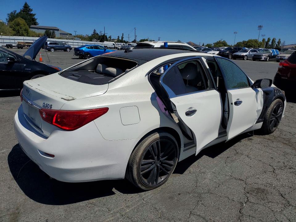 2015 Infiniti Q50 VIN JN1BV7AP8FM343254 COPART salvage auction — SIDE, Ca - Salvage Certificate, sold $200 on 2026-07-31 (photo 3)