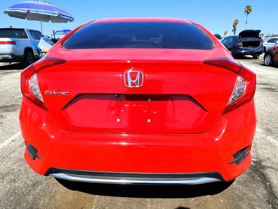2020 Honda Civic VIN 2HGFC2F67LH597478 COPART salvage auction — MINOR DENT/SCRATCHES, CA - CERT OF TITLE-SALVAGED (P), sold $13,000 on 2026-08-25 (photo 6)