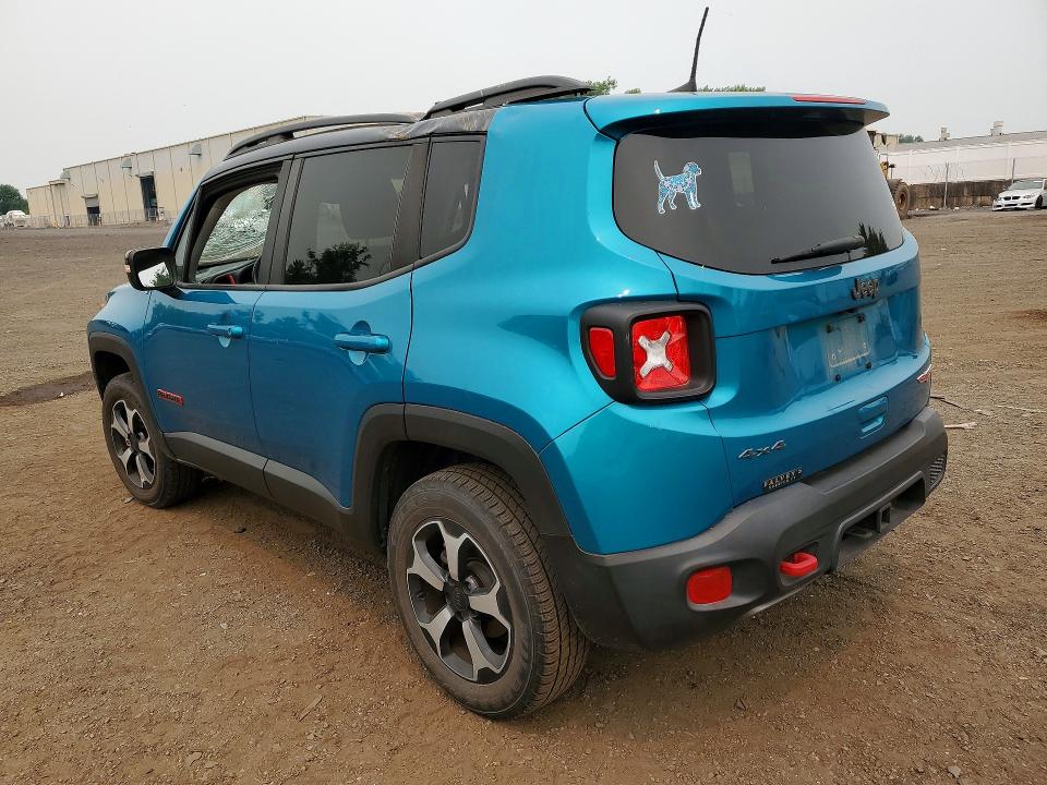 2022 Jeep Renegade VIN ZACNJDC18NPN56814 COPART salvage auction — ROOF, Ct - Cert Of Title-Salvage, sold $5,800 on 2026-08-21 (photo 2)