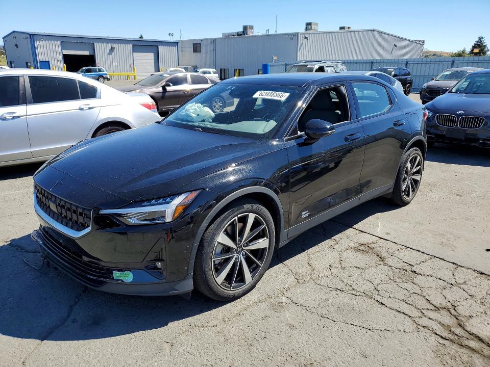 2021 Polestar 2 VIN LPSED3KAXML015698 COPART salvage auction — FRONT END, Ca - Salvage Certificate, sold $7,400 on 2026-08-14 (photo 1)