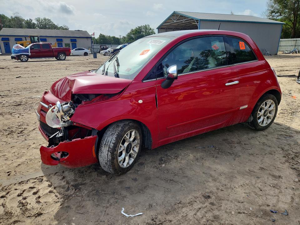 2017 Fiat 500 VIN 3C3CFFCR1HT506108 COPART salvage auction — FRONT END, Fl - Cert Of Title Slvg Rebuildable, sold $225 on 2026-07-31 (photo 1)