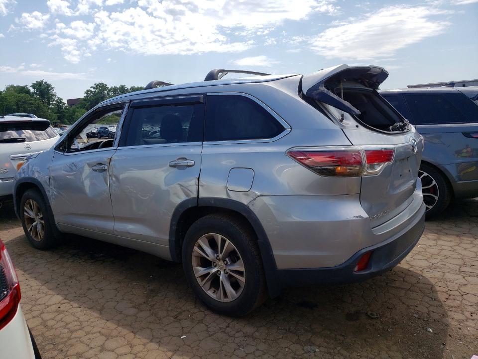 2015 Toyota Highlander VIN 5TDJKRFHXFS102637 COPART salvage auction — SIDE, Ct - Cert Of Title-Salvage, sold $6,100 on 2026-07-10 (photo 2)