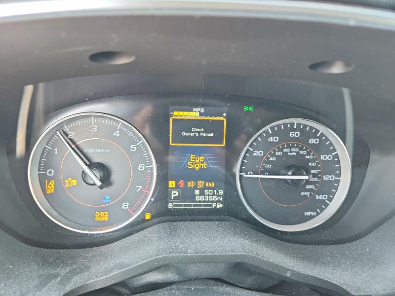 2018 Subaru VIN JF2GTALC5J8282853 COPART salvage auction — HAIL, Oh - Cert Of Title-Salvage, sold $6,500 on 2026-07-13 (photo 9)