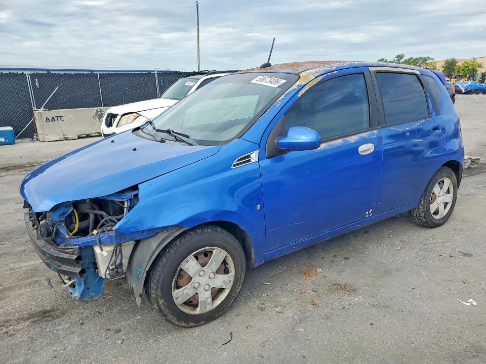 2009 Chevrolet Aveo VIN KL1TD66E89B356714 COPART salvage auction — FRONT END, FL - CERT OF TITLE SLVG REBUILDABLE, sold $375 on 2026-07-14 (photo 1)