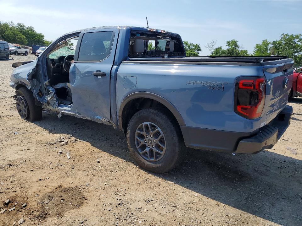2024 Ford Ranger VIN 1FTER4HP8RLE00324 COPART salvage auction — ROLLOVER, Mi - Scrap Certificate Of Title (P), sold $8,600 on 2026-07-30 (photo 2)