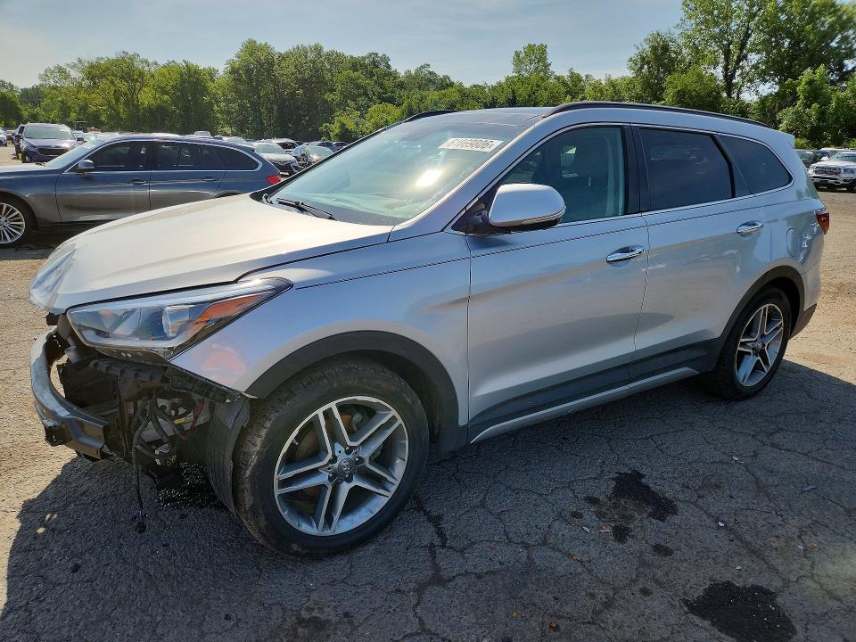 2017 Hyundai Santa fe VIN KM8SRDHF5HU250462 COPART salvage auction — FRONT END, CT - CERT OF TITLE-SALVAGE, sold $3,150 on 2026-07-24 (photo 1)