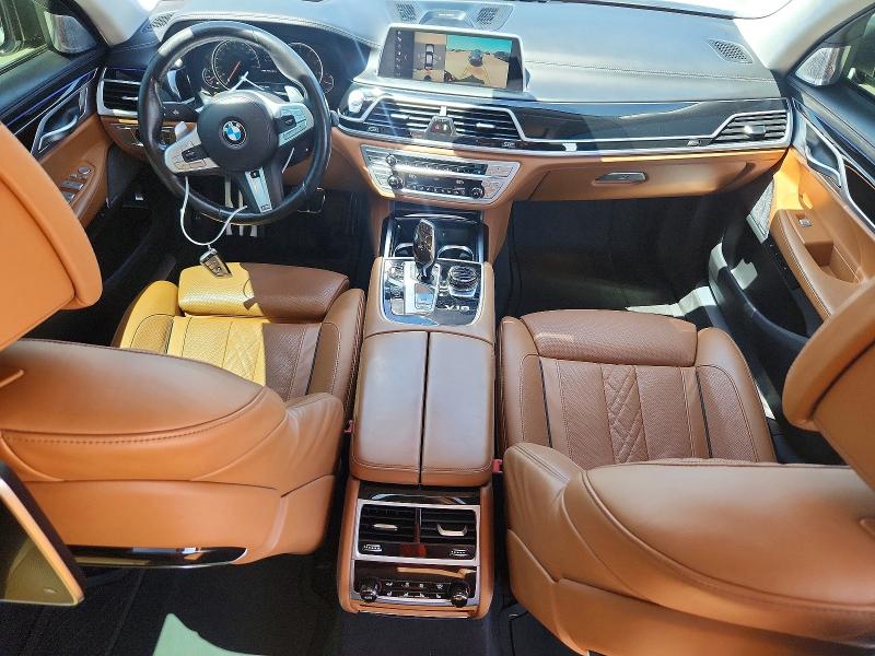 2019 BMW M760i xdrive VIN WBA7H6C58KG615050 COPART salvage auction — NORMAL WEAR, TX - SALVAGE VEHICLE TITLE (P), sold $8,600 on 2026-07-30 (photo 8)