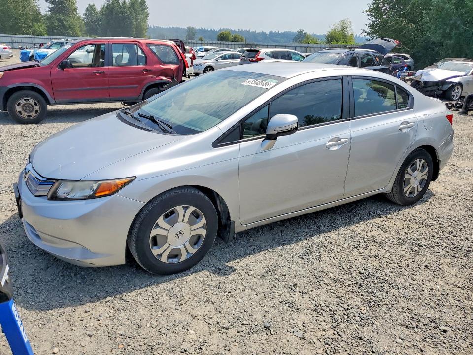 2012 Honda Civic VIN JHMFB4F23CS002854 COPART salvage auction — REAR END, Wa - Bill Of Sale, sold $80 on 2026-07-27 (photo 1)