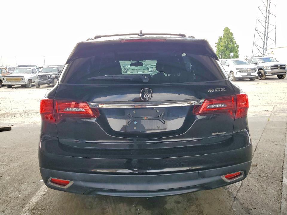 2014 Acura Mdx VIN 5FRYD4H23EB020299 COPART salvage auction — FRONT END, Ca - Salvage Certificate, sold $15 on 2026-07-23 (photo 6)
