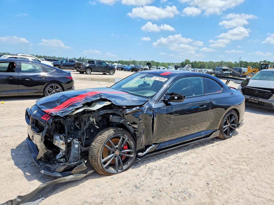 2022 BMW M2 VIN 3MW53CM09N8C75580 COPART salvage auction — FRONT END, Mo - Salvage Certificate Of Title, sold $16,700 on 2026-09-11 (photo 1)