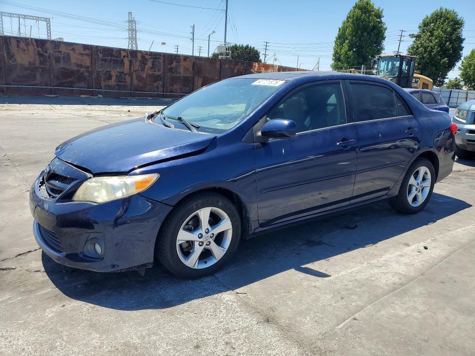 2012 Toyota Corolla VIN 5YFBU4EE0CP008053 COPART salvage auction — FRONT END, Ca - Salvage Certificate, sold $1,050 on 2026-07-24 (photo 1)