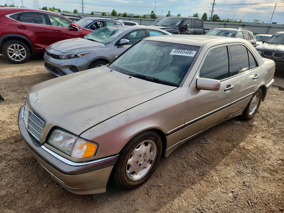 1999 Mercedes-benz C class VIN WDBHA29G0XA725841 COPART salvage auction — FRONT END, Il - Certificate Of Title, sold $250 on 2026-07-28 (photo 1)