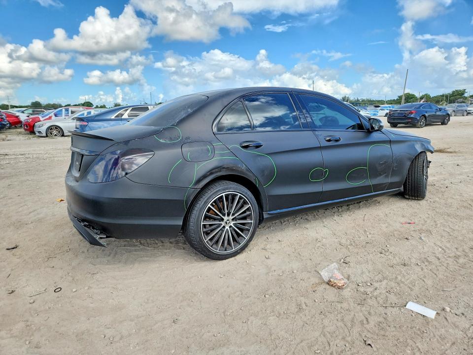 2020 Mercedes-benz C-klasse VIN WDDWF8DB6LR557441 COPART salvage auction — FRONT END, Fl - Certificate Of Destruction, sold $4,300 on 2026-08-20 (photo 3)
