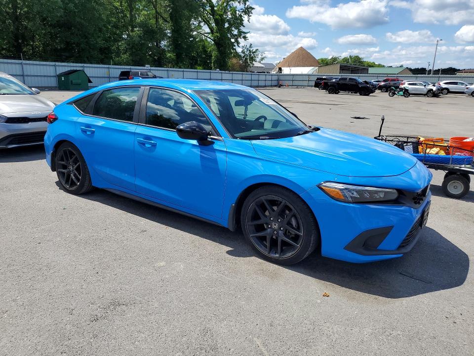 2024 Honda Civic VIN 19XFL2H86RE001729 COPART salvage auction — WATER/FLOOD, Nj - Cert Of Title-Salvage Flood, sold $7,400 on 2026-07-30 (photo 4)