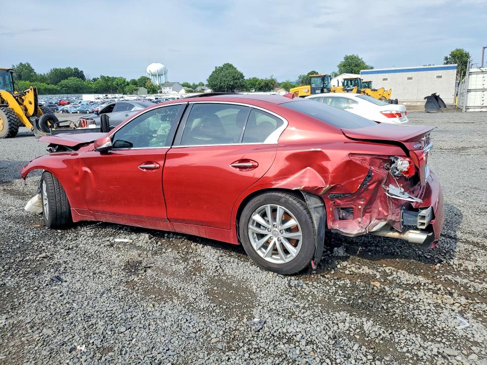 2015 Infiniti Q50 VIN JN1BV7AP4FM348483 COPART salvage auction — FRONT END, Nj - Cert Of Title-Salvage, sold $375 on 2026-07-31 (photo 2)