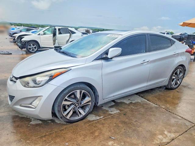 2016 Hyundai Elantra VIN KMHDH4AE7GU553397 COPART salvage auction — FRONT END, TX - SALVAGE VEHICLE TITLE (P), sold $900 on 2026-07-27 (photo 1)