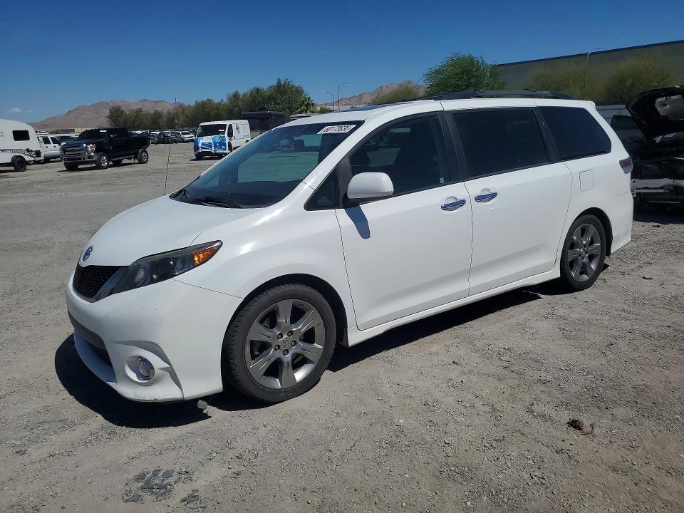 2014 Toyota Sienna VIN 5TDXK3DC0ES447690 COPART salvage auction — MINOR DENT/SCRATCHES, Az - Certificate Of Title, sold $3,850 on 2026-07-16 (photo 1)