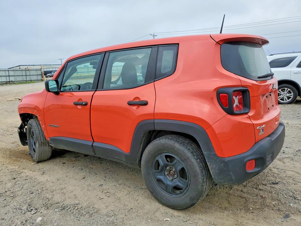 2018 Jeep Renegade VIN ZACCJBAB3JPJ44611 COPART salvage auction — FRONT END, Va - Cert Of Title - Salvage, sold $750 on 2026-07-31 (photo 2)