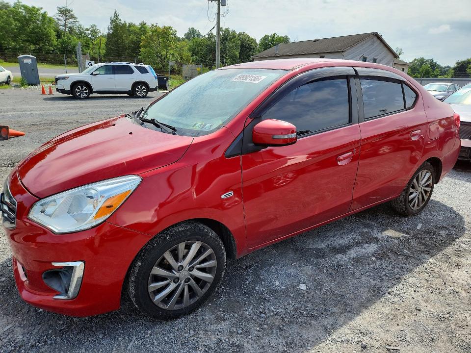 2018 Mitsubishi Mirage VIN ML32F4FJ9JHF01430 COPART salvage auction — SIDE, Pa - Certificate Of Salvage, sold $1,750 on 2026-07-16 (photo 1)