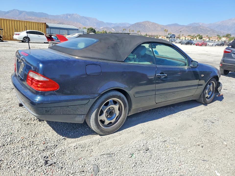 1999 Mercedes-benz Clk-class VIN WDBLK65G5XT024463 COPART salvage auction — FRONT END, CA - SALVAGE CERTIFICATE, sold $250 on 2026-07-29 (photo 3)