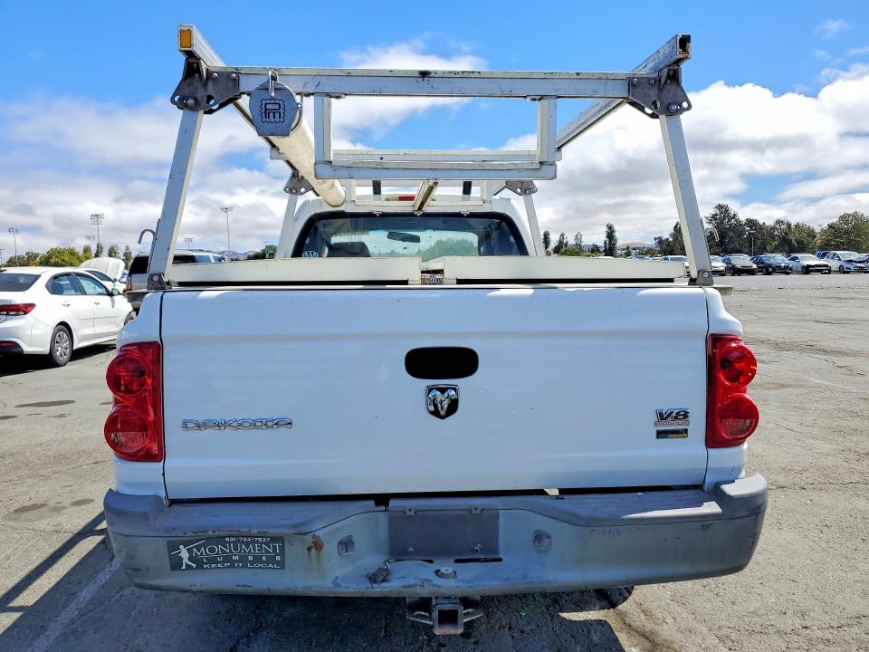 2008 Dodge Dakota VIN 1D3HE32N18S590358 COPART salvage auction — MINOR DENT/SCRATCHES, Ca - Dis/Dlr/Exp Only Clean Title, sold $850 on 2026-07-31 (photo 6)
