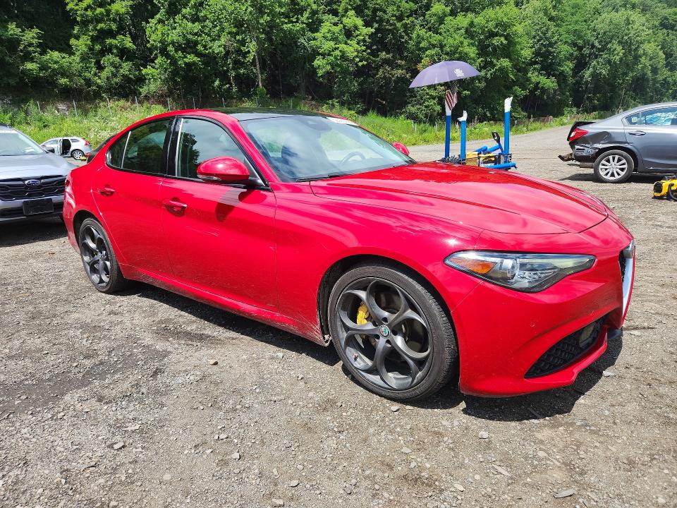 2018 Alfa romeo Giulia VIN ZARFAEEN6J7590728 COPART salvage auction — SIDE, Ny - Mv-907A Salvage Certificate, sold $10,600 on 2026-08-03 (photo 4)