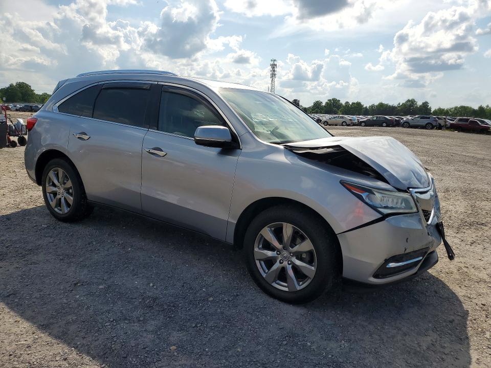 2016 Acura Mdx VIN 5FRYD4H97GB033833 COPART salvage auction — FRONT END, Va - Cert Of Title - Salvage, sold $1,900 on 2026-09-09 (photo 4)