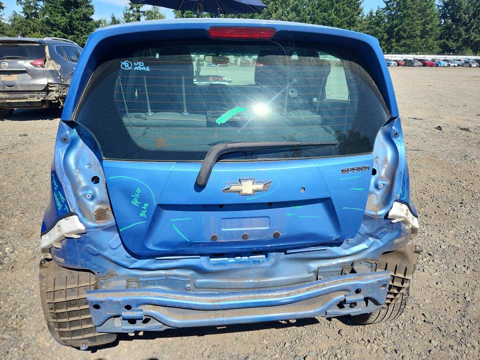 2015 Chevrolet Spark VIN KL8CB6S95FC710744 COPART salvage auction — REAR END, Wa - Bill Of Sale, sold $125 on 2026-07-28 (photo 6)