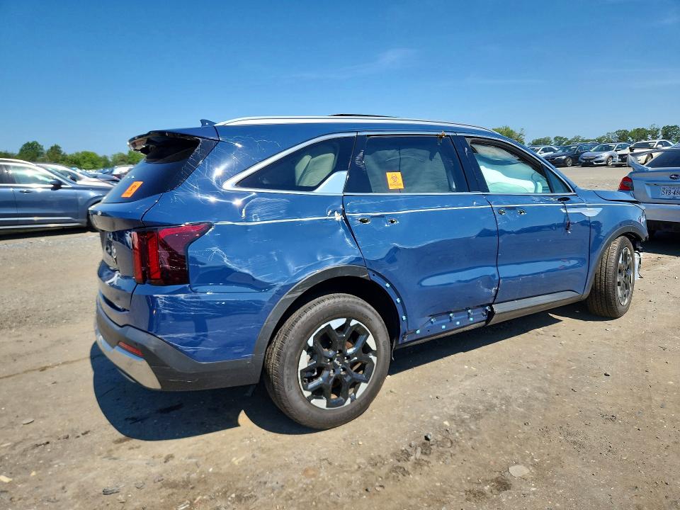 2025 Kia Sorento VIN 5XYRL4JC9SG334541 COPART salvage auction — FRONT END, St - Salvage Title, sold $200 on 2026-07-22 (photo 3)
