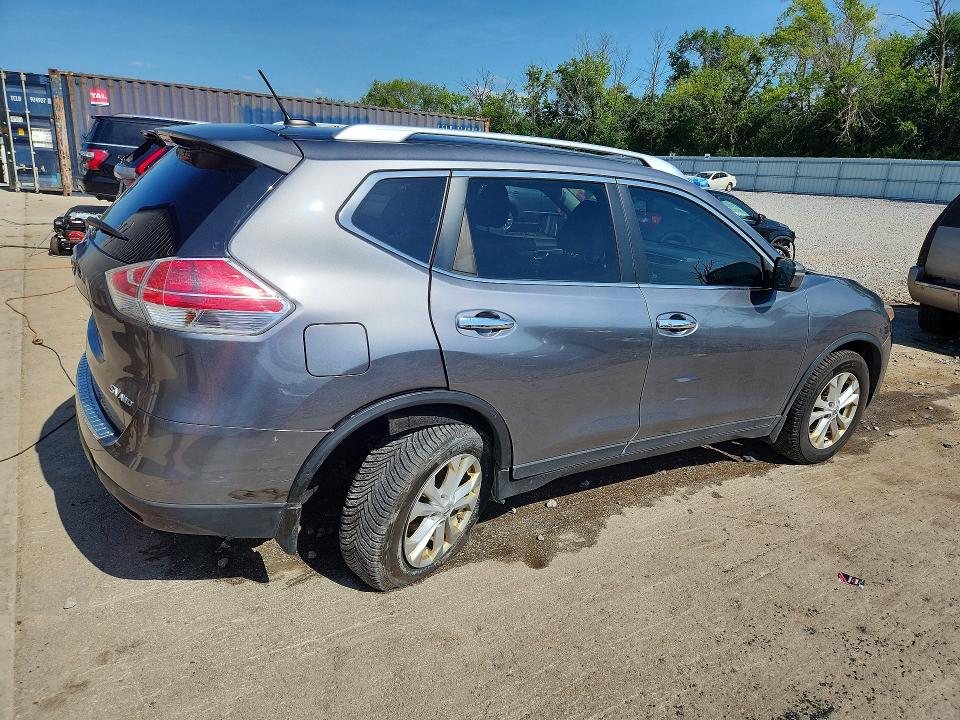 2015 Nissan Rogue VIN KNMAT2MVXFP508909 COPART salvage auction — REAR END, WI - CERTIFICATE OF TITLE, sold $225 on 2026-07-27 (photo 3)