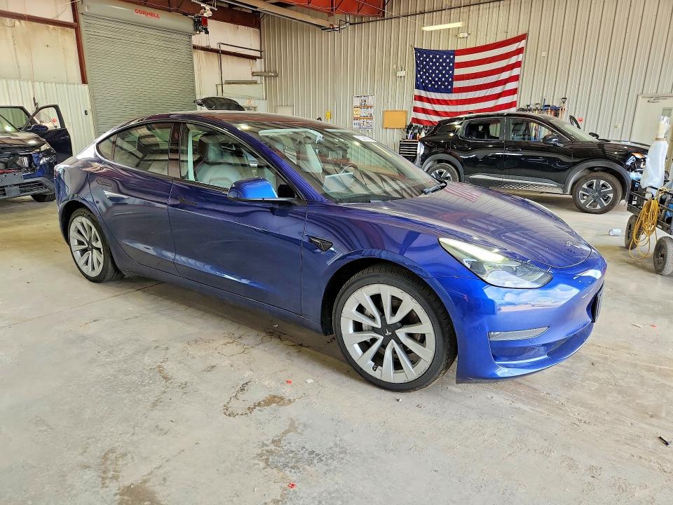 2022 Tesla Model 3 VIN 5YJ3E1EA3NF371605 COPART salvage auction — SIDE, FL - CERTIFICATE OF TITLE, sold $13,900 on 2026-07-20 (photo 4)