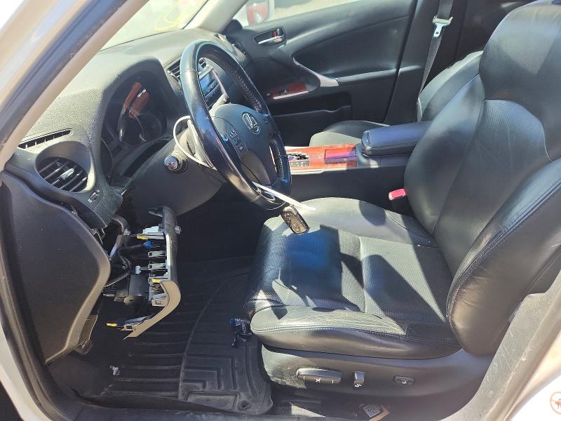 2007 Lexus Is VIN JTHBK262272056297 COPART salvage auction — VANDALISM, Ca - Salvage Certificate, sold $375 on 2026-07-20 (photo 7)