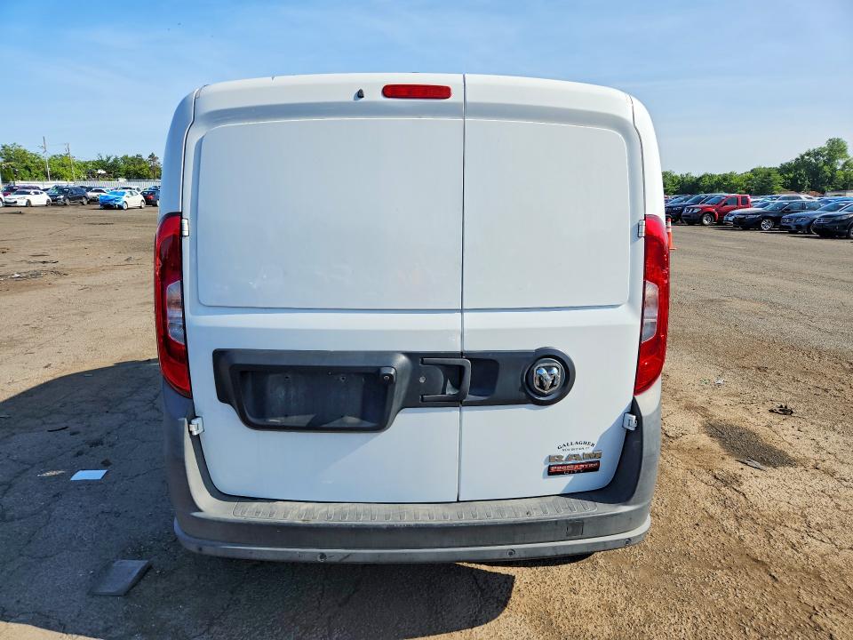 2017 Ram Promaster city VIN ZFBERFAB9H6G86181 COPART salvage auction — WATER/FLOOD, Ct - Cert Of Title-Flood Salvage, sold $150 on 2026-07-29 (photo 6)