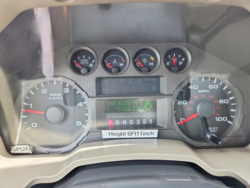 2008 Ford F550 VIN 1FDAF56R78EC99549 COPART salvage auction — MINOR DENT/SCRATCHES, Pa - Cert Of Title, sold $12,600 on 2026-07-29 (photo 9)