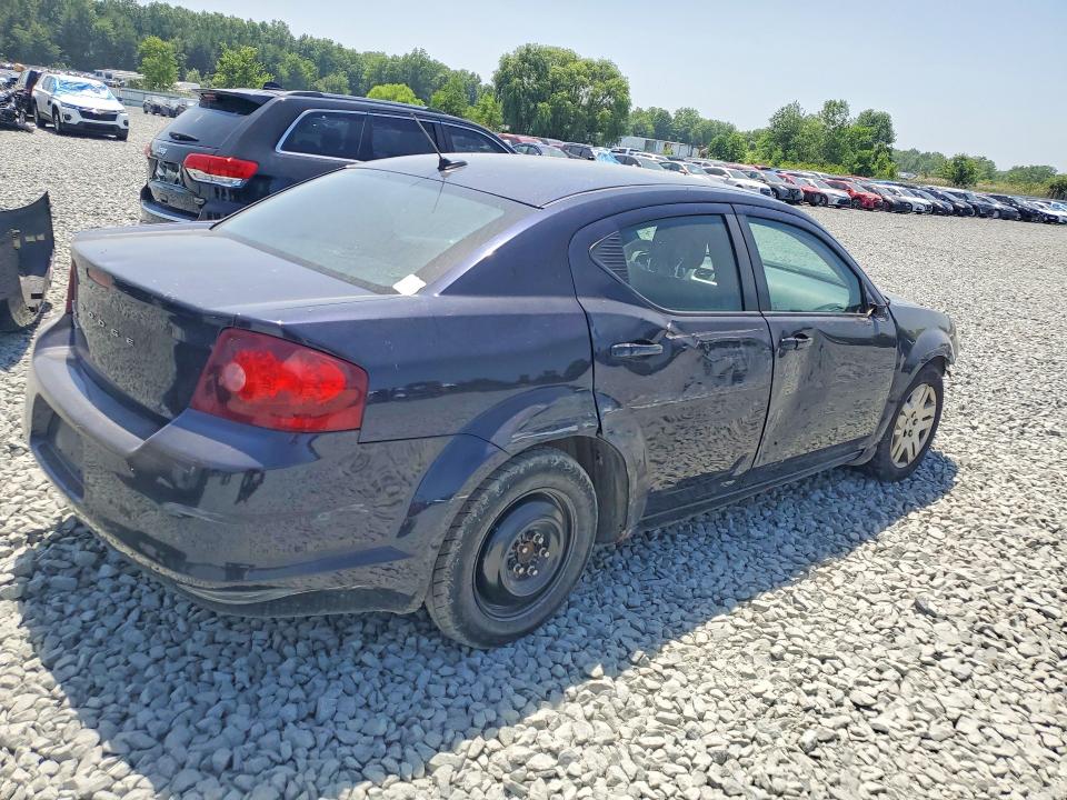 2012 Dodge Avenger VIN 1C3CDZAB0CN243972 COPART salvage auction — FRONT END, Oh - Cert Of Title-Salvage, sold $275 on 2026-07-09 (photo 3)