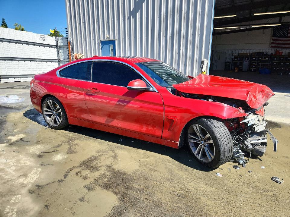 2017 BMW 4 series VIN WBA4R7C57HK876455 COPART salvage auction — FRONT END, CA - CERT OF TITLE-SALVAGED, sold $600 on 2026-08-04 (photo 4)