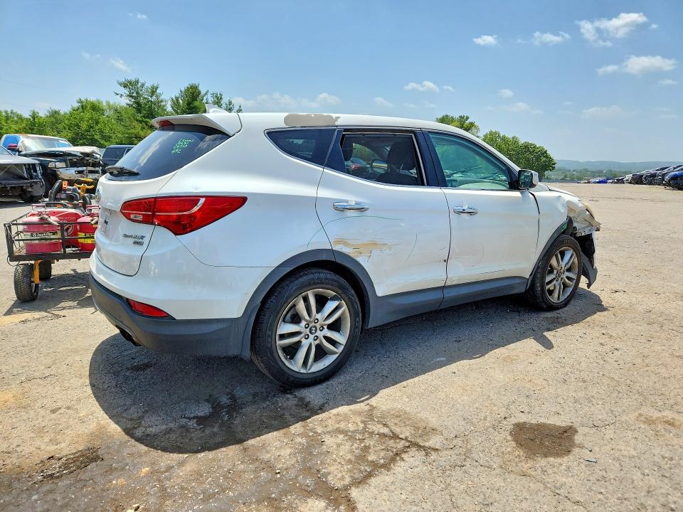 2013 Hyundai Santa fe VIN 5XYZWDLA1DG106670 COPART salvage auction — FRONT END, Pa - Certificate Of Salvage, sold $1,500 on 2026-07-24 (photo 3)