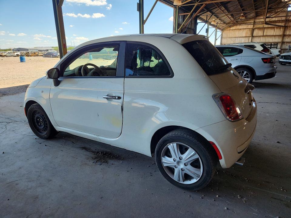 2012 Fiat 500 VIN 3C3CFFAR3CT343649 COPART salvage auction — NORMAL WEAR, AZ - CERTIFICATE OF TITLE, sold $475 on 2026-07-29 (photo 2)