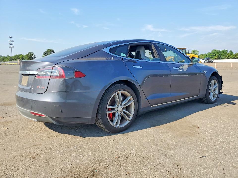 2014 Tesla Model s VIN 5YJSA1H29EFP65282 COPART salvage auction — FRONT END, Ny - Mv-907A Salvage Certificate, sold $2,850 on 2026-07-27 (photo 3)