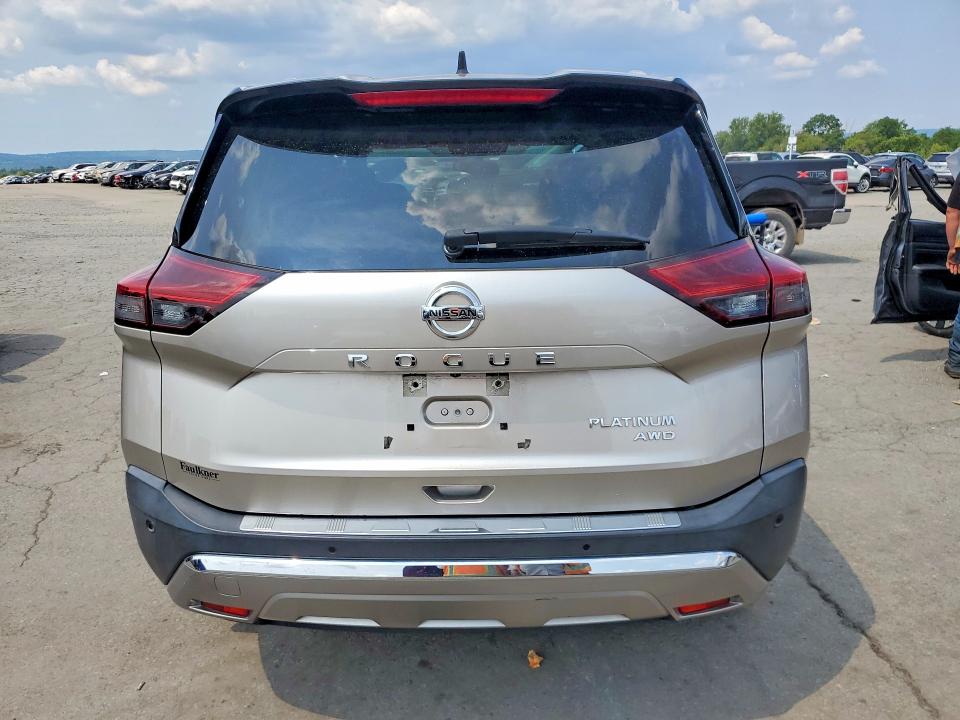 2021 Nissan Rogue VIN JN8AT3DD6MW301292 COPART salvage auction — FRONT END, Salvage Title, sold $9,200 on 2026-08-21 (photo 6)