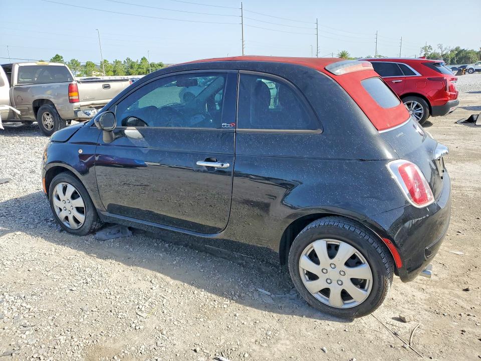 2015 Fiat 500 VIN 3C3CFFDR5FT673017 COPART salvage auction — FRONT END, Fl - Cert Of Ttl-Rebuilt&Slvg Rbld, sold $1,100 on 2026-07-31 (photo 2)