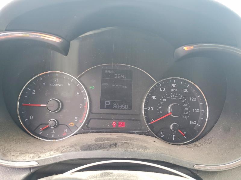 2016 Kia VIN KNAFK4A6XG5487927 COPART salvage auction — FRONT END, Fl - Cert Of Title Slvg Rebuildable, sold $725 on 2026-07-17 (photo 9)