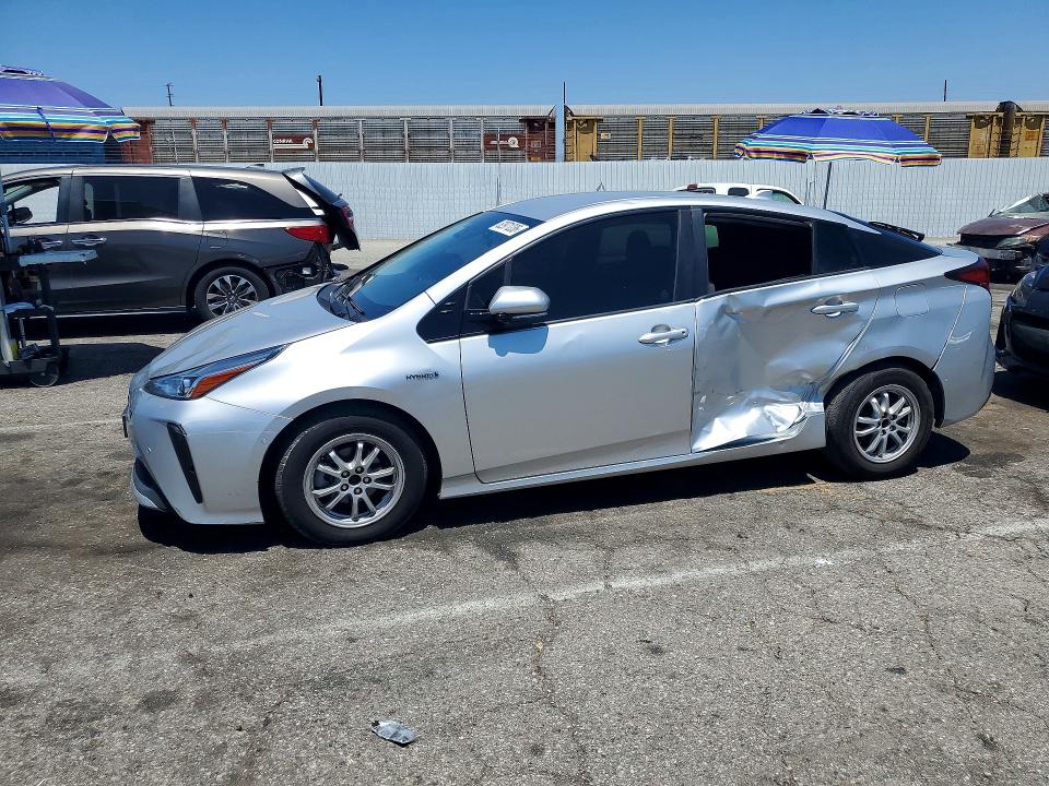 2019 Toyota Prius VIN JTDKARFU8K3070173 COPART salvage auction — SIDE, CA - SALVAGE CERTIFICATE, sold $5,100 on 2026-07-31 (photo 1)
