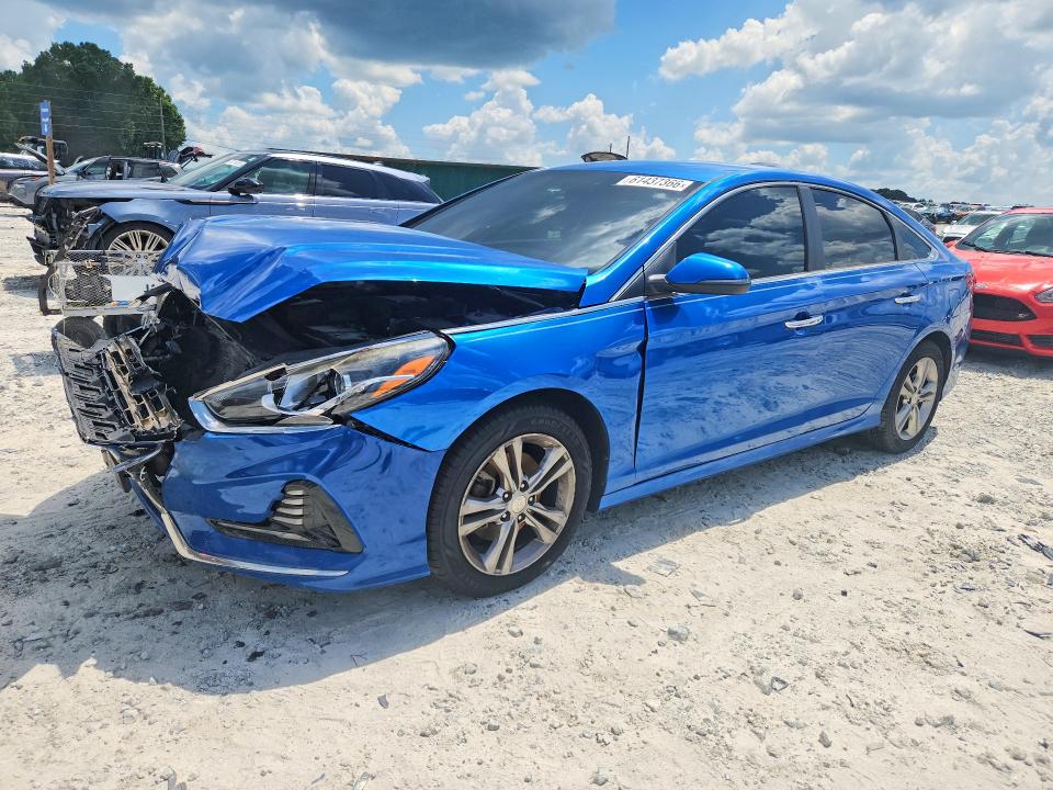 2018 Hyundai Sonata VIN 5NPE34AF8JH604035 COPART salvage auction — FRONT END, Ga - Certificate Of Title, sold $975 on 2026-08-03 (photo 1)