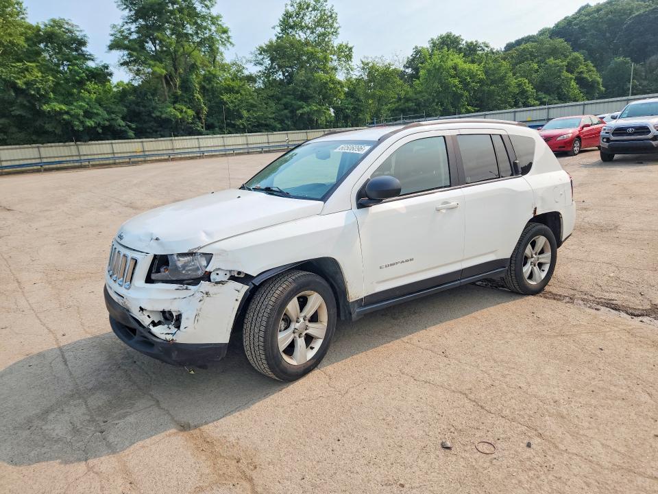 2016 Jeep Compass VIN 1C4NJDBB0GD626966 COPART salvage auction — FRONT END, Pa - Certificate Of Salvage, sold $550 on 2026-07-23 (photo 1)