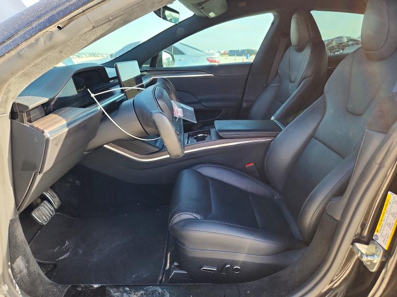 2021 Tesla Model s VIN 5YJSA1E55MF438200 COPART salvage auction — FRONT END, TX - SALVAGE VEHICLE TITLE, sold $9,900 on 2026-08-20 (photo 7)
