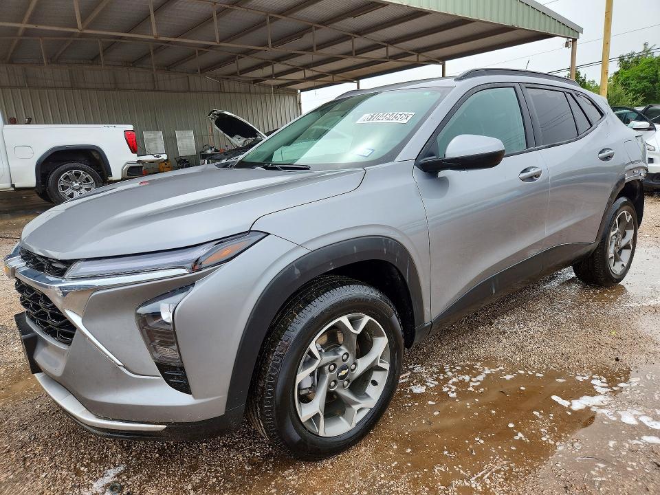 2025 Chevrolet Trax VIN KL77LHEP1SC172465 COPART salvage auction — REAR END, TX - CERTIFICATE OF TITLE, sold $100 on 2026-07-28 (photo 1)