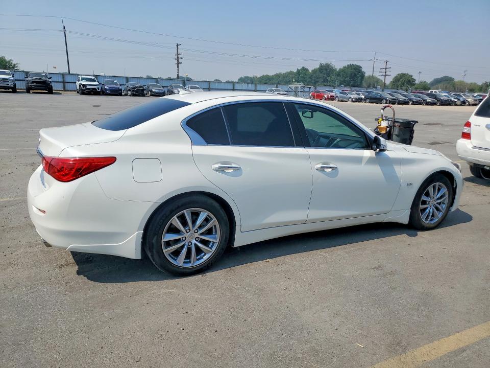 2017 Infiniti Q50 VIN JN1EV7AP1HM743320 COPART salvage auction — FRONT END, ID - CERT OF TITLE -REBUILT SALVAGE, sold $2,000 on 2026-08-27 (photo 3)