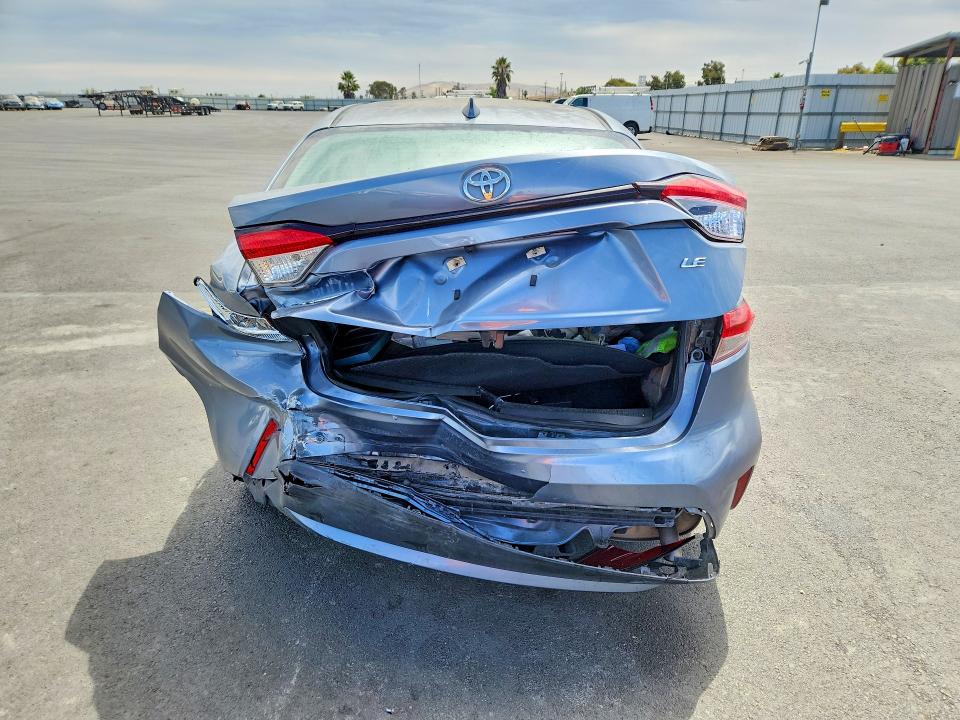 2020 Toyota Corolla VIN JTDEPRAE0LJ047205 COPART salvage auction — REAR END, Ca - Salvage Certificate, sold $3,350 on 2026-07-22 (photo 6)