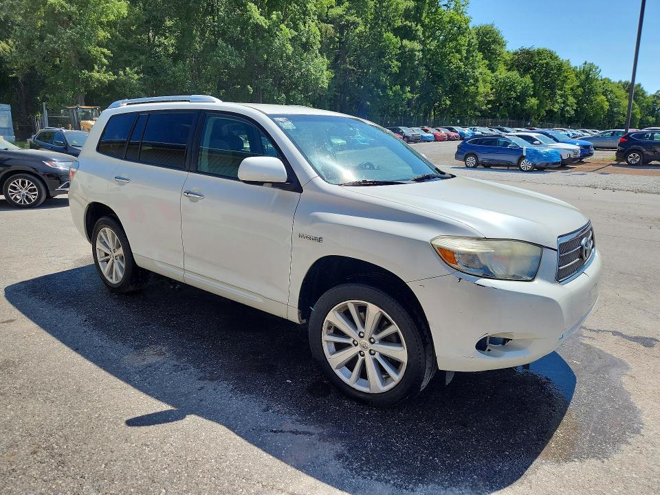 2008 Toyota Highlander hybrid VIN JTEEW41A982011089 COPART salvage auction — FRONT END, Md - Certificate Of Title (P), sold $1,500 on 2026-07-27 (photo 4)